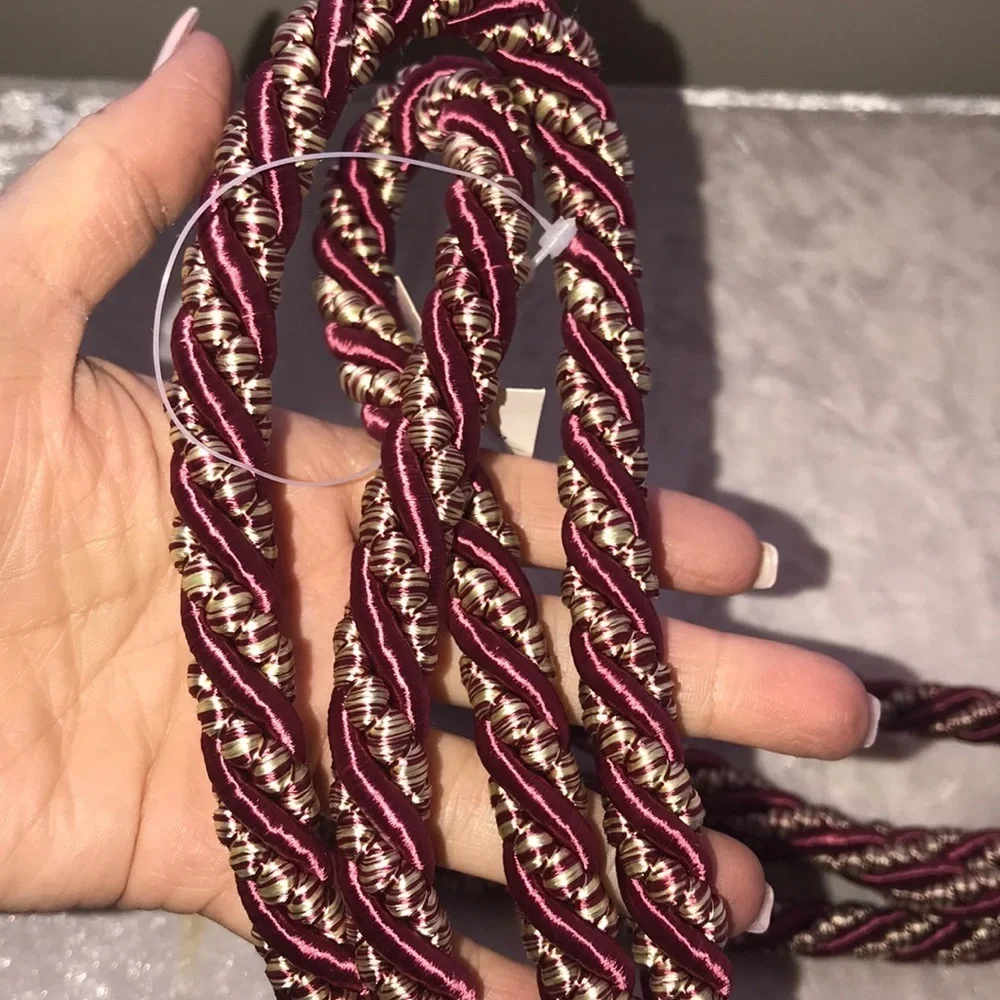 NWT Decorative custom curtain tiebacks (set of two)